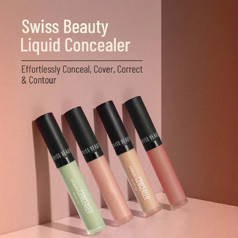 Swiss Beauty Liquid Light Weight Concealer With Full Coverage - Sand Sable, 6 g-2.webp